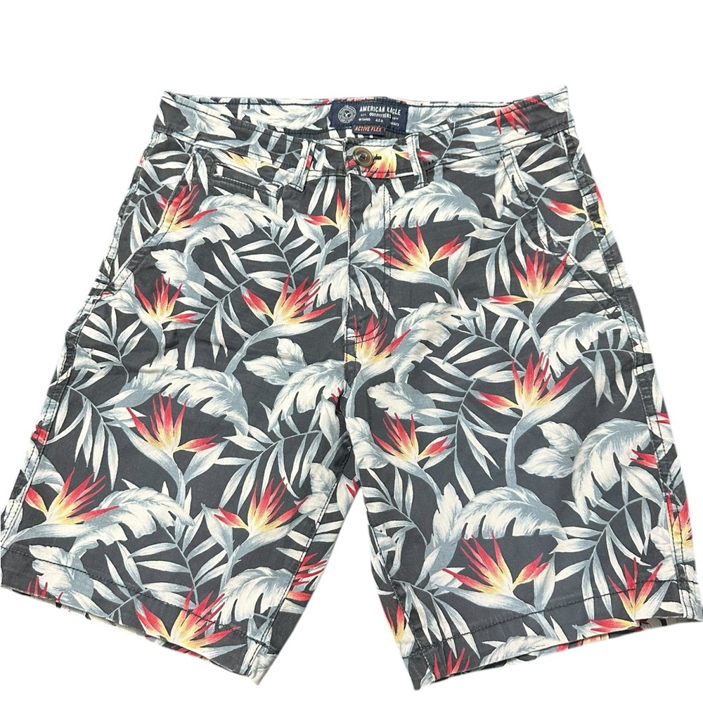 Men’s American Eagle Cargo Shorts Hawaiian Active Flex Size 31